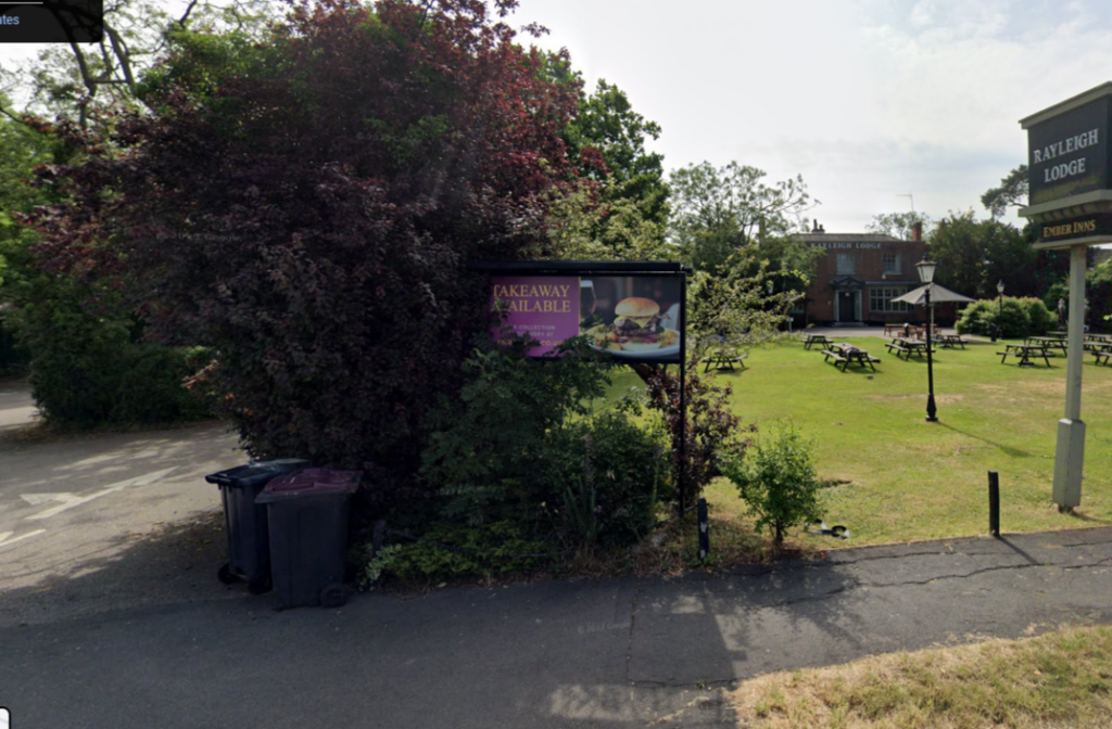Rayleigh Lodge, a public house.
